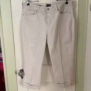 NYDJ Women's Ankle Jeans in Light Cream